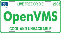 OpenVMS license plate